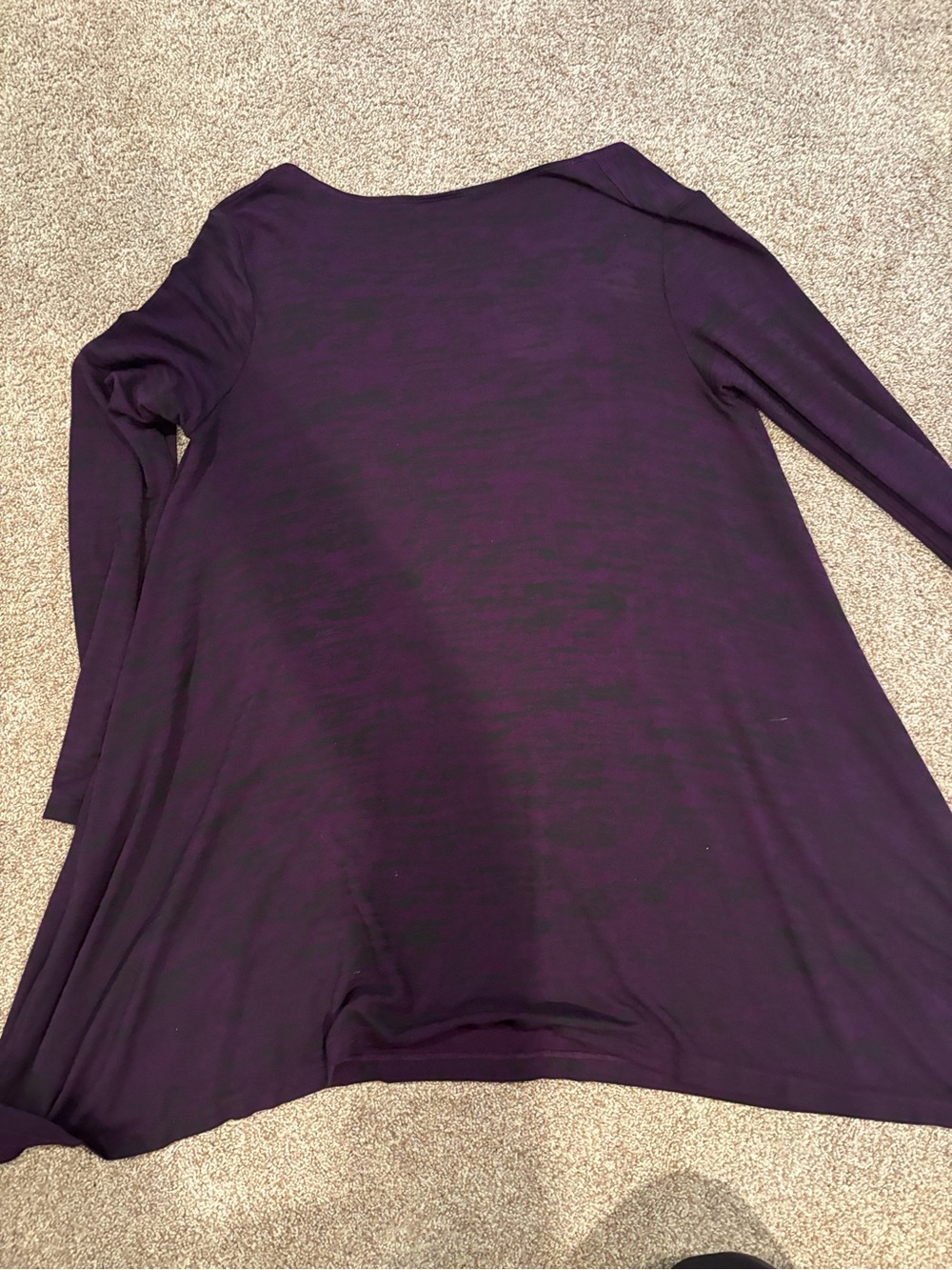 bryn Walker Plum Scoop Neck Long Sleeve Tunic - Picture 2 of 4